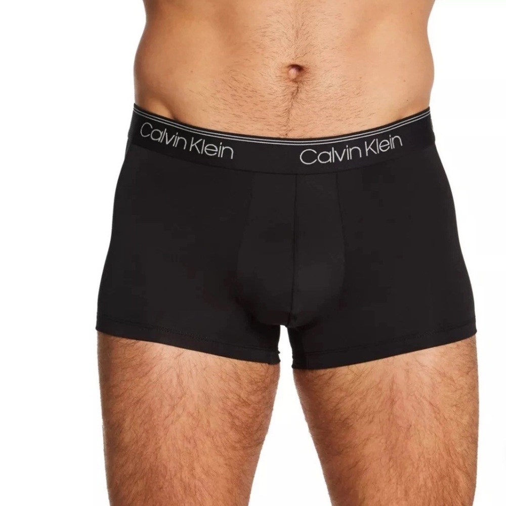 Calvin Klein Microfiber Stretch Wicking Low Rise Boxer Briefs, Pack of 3